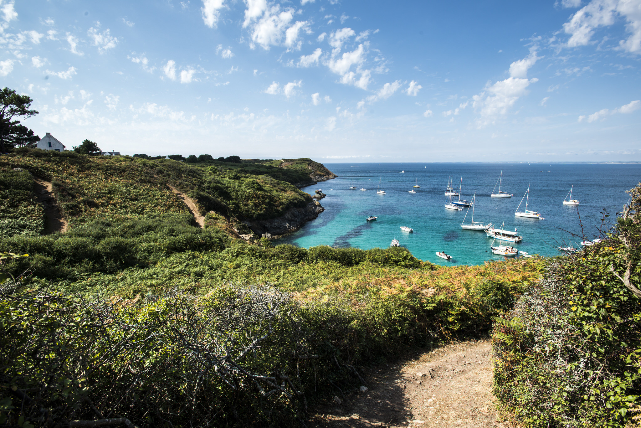 Vue sur les côtes de l'Ile de Groix